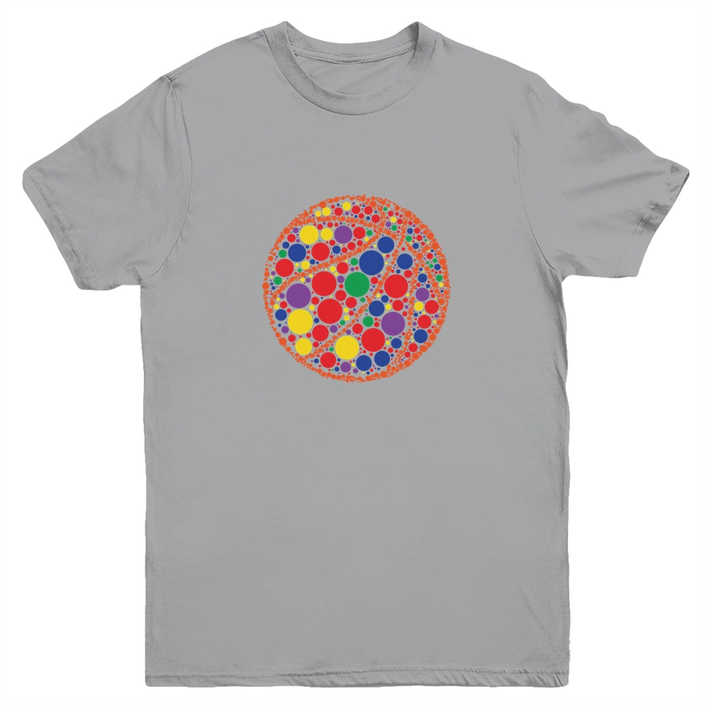 Funny Polka Dot Basketball Lover Player International Dot Day Youth Shirt | siriusteestore