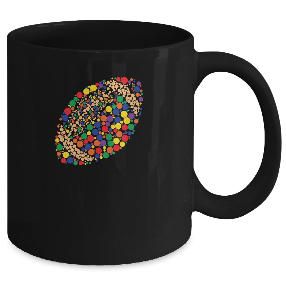 Funny Polka Dot Football Lover Player International Dot Day Mug | siriusteestore