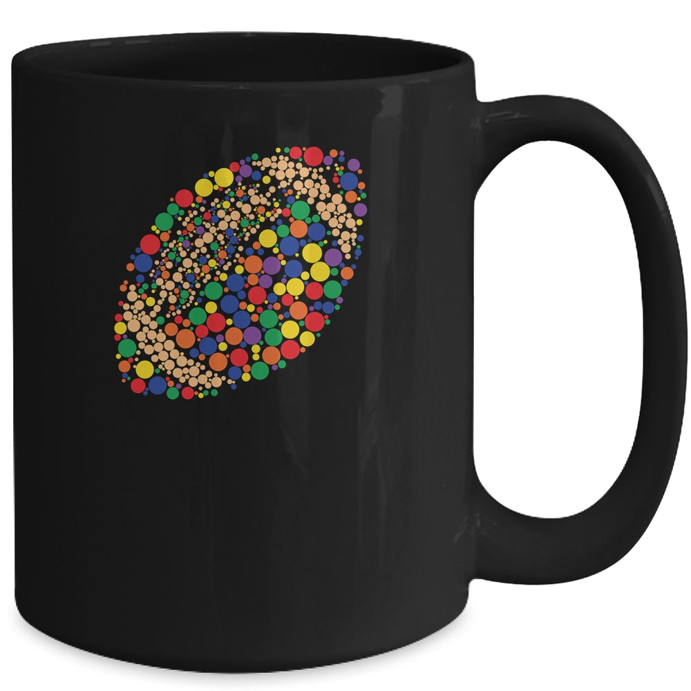 Funny Polka Dot Football Lover Player International Dot Day Mug | siriusteestore
