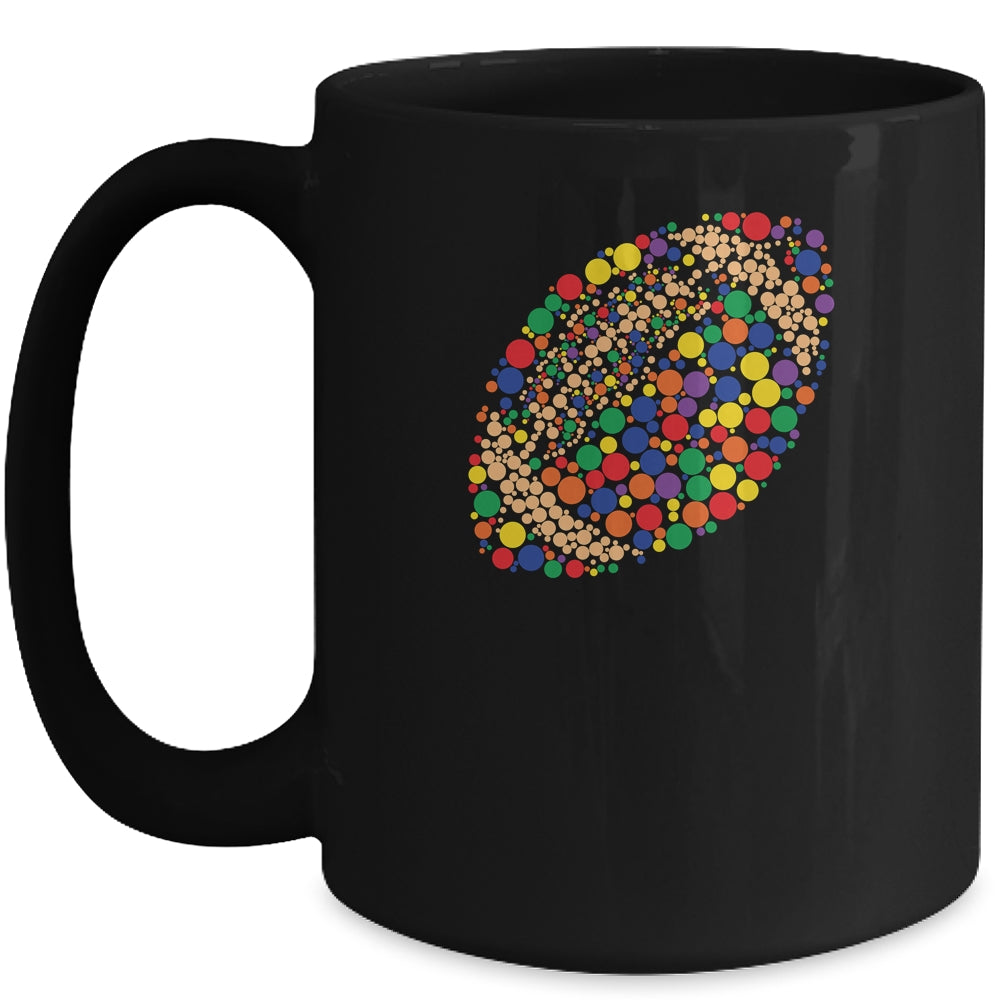 Funny Polka Dot Football Lover Player International Dot Day Mug | siriusteestore
