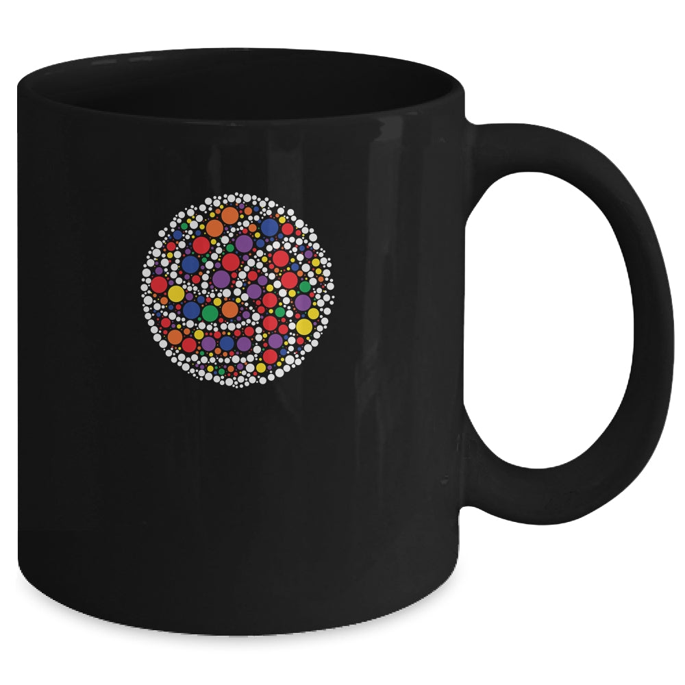 Funny Polka Dot Volleyball Lover Player International Dot Day Mug | siriusteestore