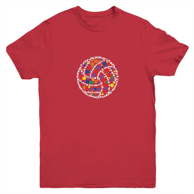 Funny Polka Dot Volleyball Lover Player International Dot Day Youth Shirt | siriusteestore