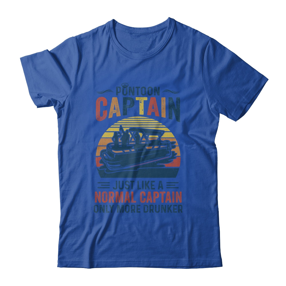 Funny Pontoon Captain Boat Boating Lake Dad Retro Vintage  Shirt & Hoodie | siriusteestore