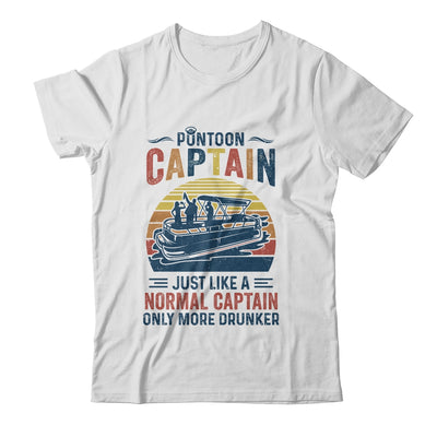 Funny Pontoon Captain Boat Boating Lake Dad Retro Vintage  Shirt & Hoodie | siriusteestore