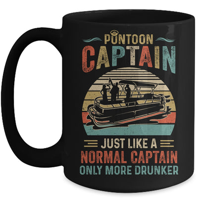 Funny Pontoon Captain Boat Boating Lake For Dad Vintage Mug | siriusteestore
