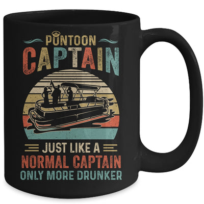 Funny Pontoon Captain Boat Boating Lake For Dad Vintage Mug | siriusteestore