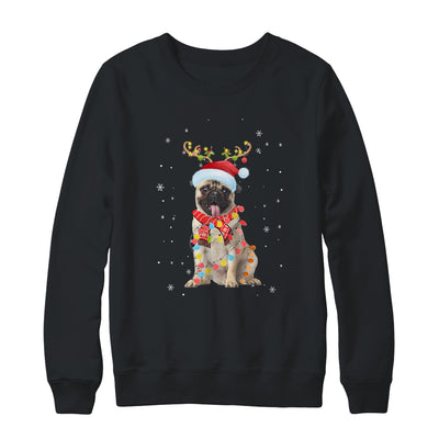 Funny Pug Christmas Tree Santa Reindeer Pajamas Shirt & Sweatshirt | siriusteestore