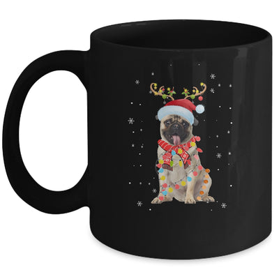 Funny Pug Christmas Tree Santa Reindeer Pajamas Mug | siriusteestore