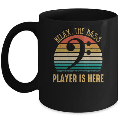 Funny Relax The Bass Player Is Here Bassist Music Guitar Mug | siriusteestore