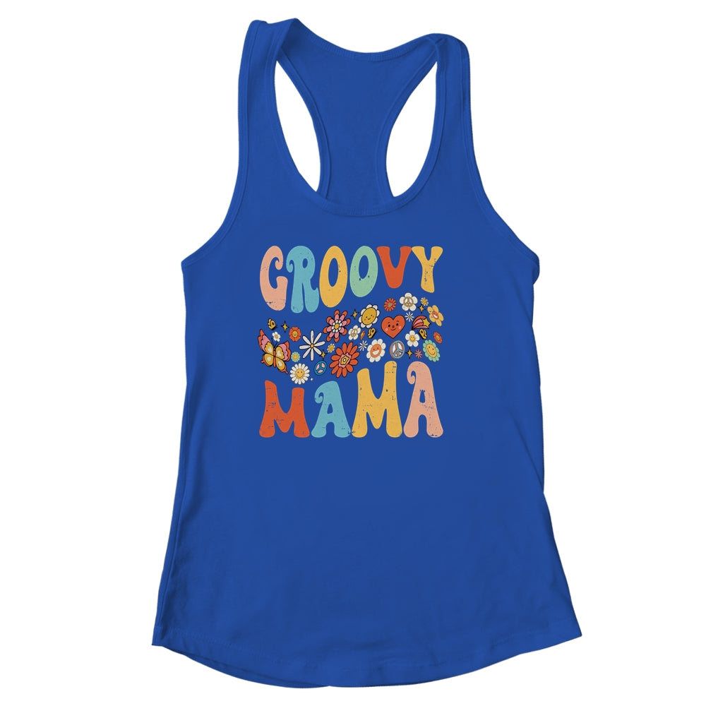 Funny Retro Groovy Birthday Family Matching Cute Groovy Mama Shirt & Tank Top | siriusteestore