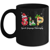 Funny SLP Speech Language Pathologist Santa Christmas Xmas Mug | siriusteestore