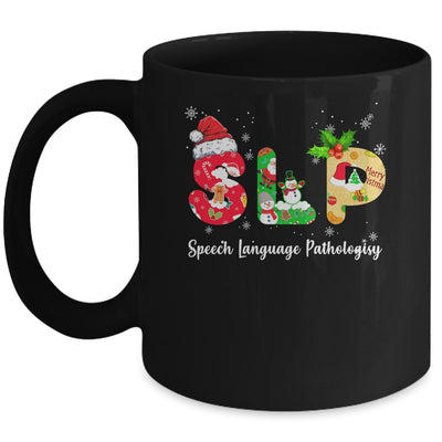 Funny SLP Speech Language Pathologist Santa Christmas Xmas Mug | siriusteestore