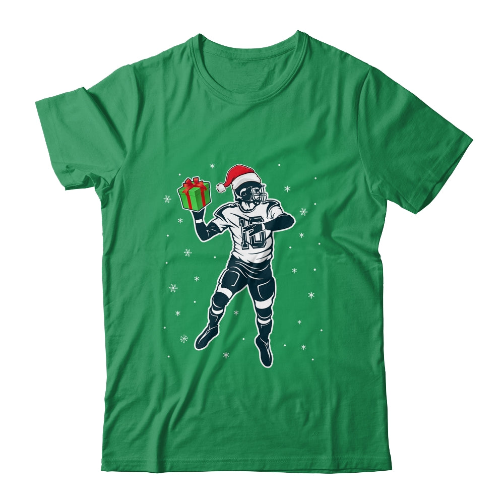 Funny Santa Hat Football Christmas Xmas Shirt & Sweatshirt | siriusteestore