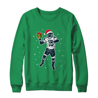 Funny Santa Hat Football Christmas Xmas Shirt & Sweatshirt | siriusteestore
