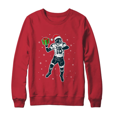 Funny Santa Hat Football Christmas Xmas Shirt & Sweatshirt | siriusteestore