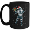 Funny Santa Hat Football Christmas Xmas Mug | siriusteestore