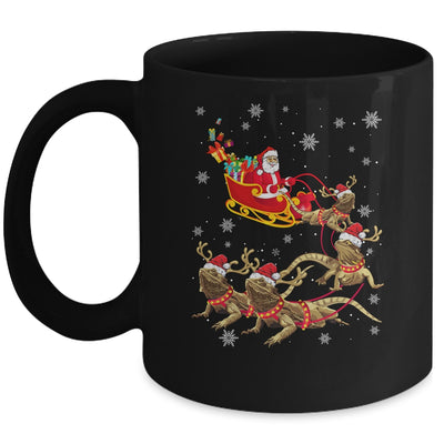 Funny Santa Riding Bearded Dragon Christmas For Reptile Love Mug | siriusteestore