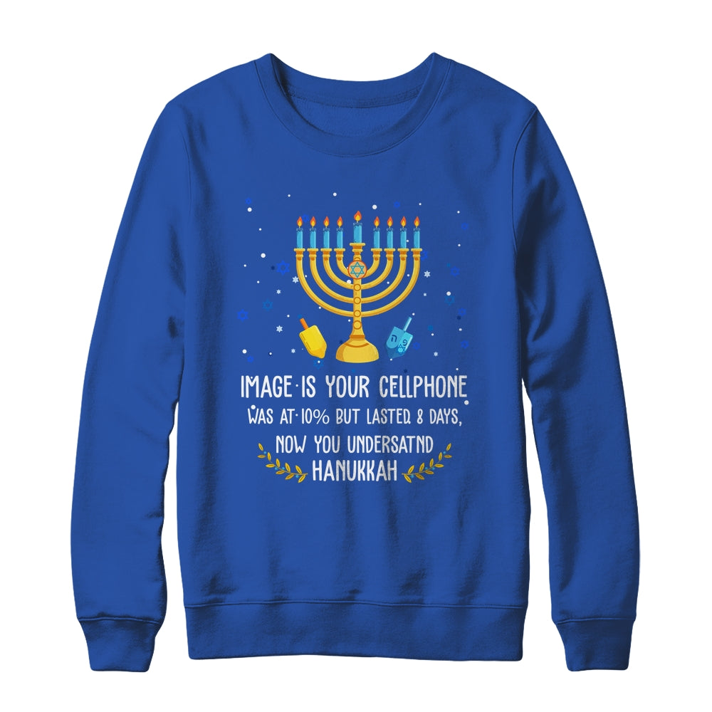 Funny Sarcastic Hanukkah Chanukah Cellphone Quote Christmas Shirt & Sweatshirt | siriusteestore