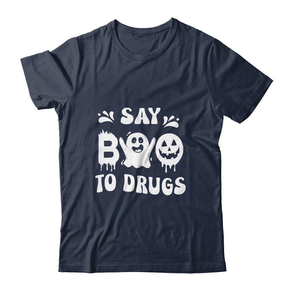 Funny Say Boo To Drugs Halloween Red Ribbon Week Awareness Shirt & Hoodie | siriusteestore