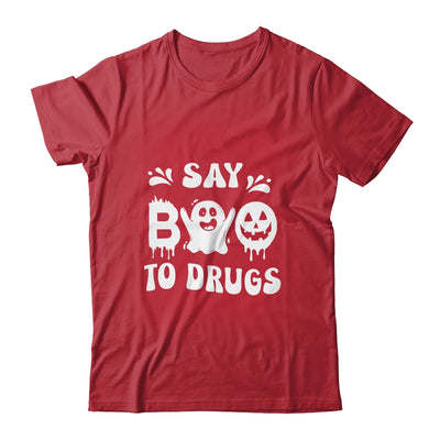 Funny Say Boo To Drugs Halloween Red Ribbon Week Awareness Shirt & Hoodie | siriusteestore
