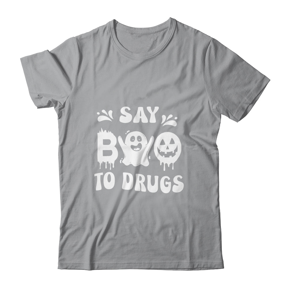 Funny Say Boo To Drugs Halloween Red Ribbon Week Awareness Shirt & Hoodie | siriusteestore