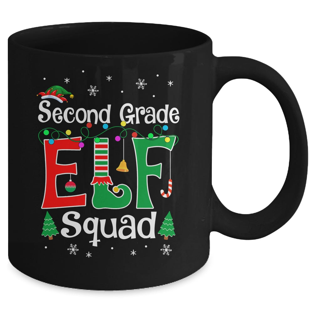 Funny Second Grade Elf Squad Teacher Christmas Child Xmas Mug | siriusteestore