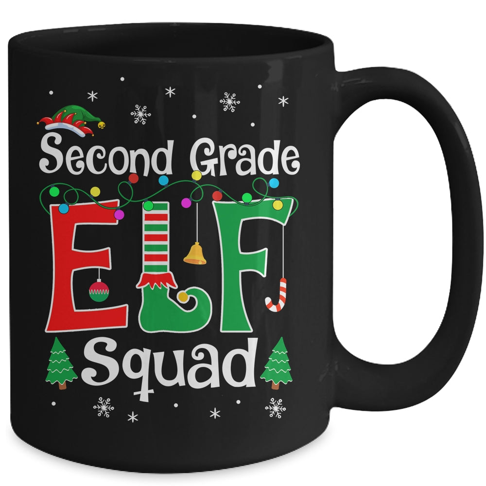 Funny Second Grade Elf Squad Teacher Christmas Child Xmas Mug | siriusteestore