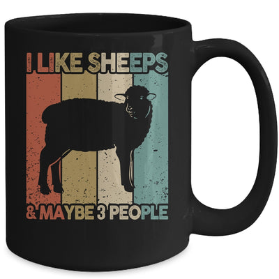 Funny Sheep Design For Kids Men Women Animal Sheep Vintage Mug | siriusteestore