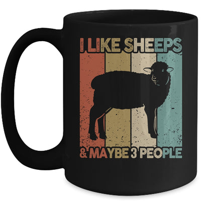 Funny Sheep Design For Kids Men Women Animal Sheep Vintage Mug | siriusteestore
