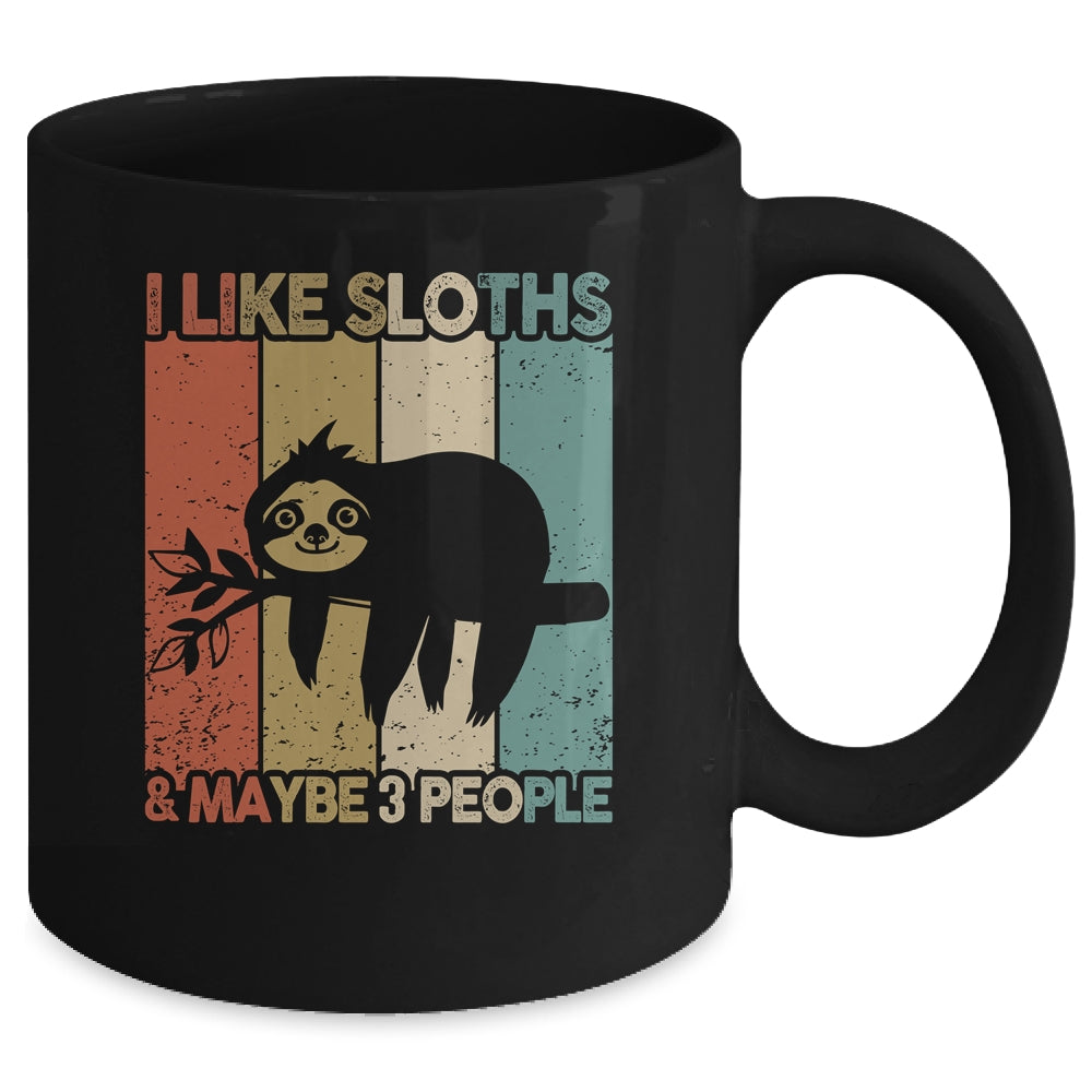 Funny Sloth Design For Kids Men Women Animal Sloth Vintage Mug | siriusteestore