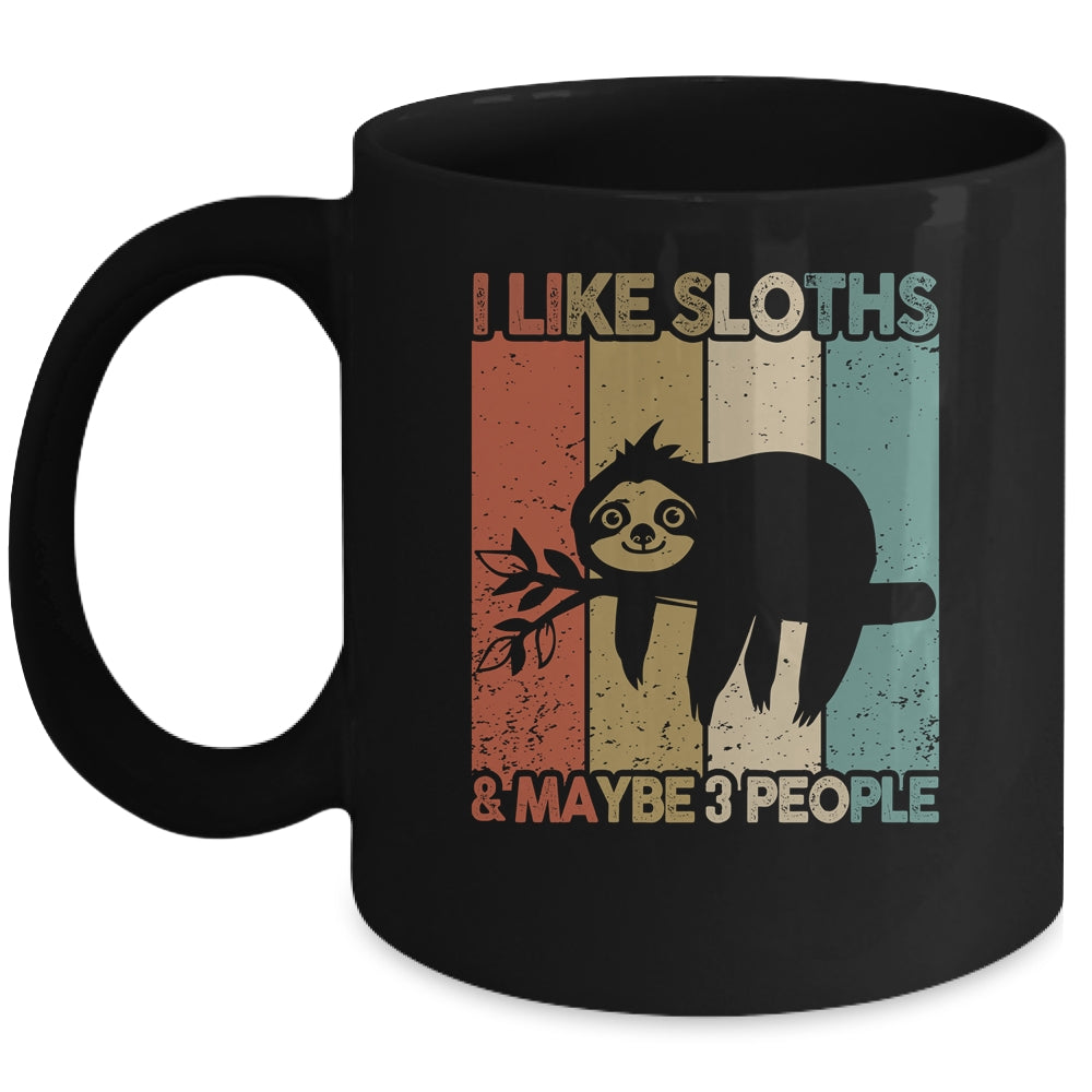 Funny Sloth Design For Kids Men Women Animal Sloth Vintage Mug | siriusteestore