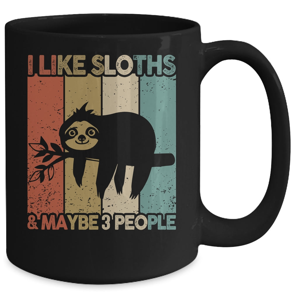 Funny Sloth Design For Kids Men Women Animal Sloth Vintage Mug | siriusteestore