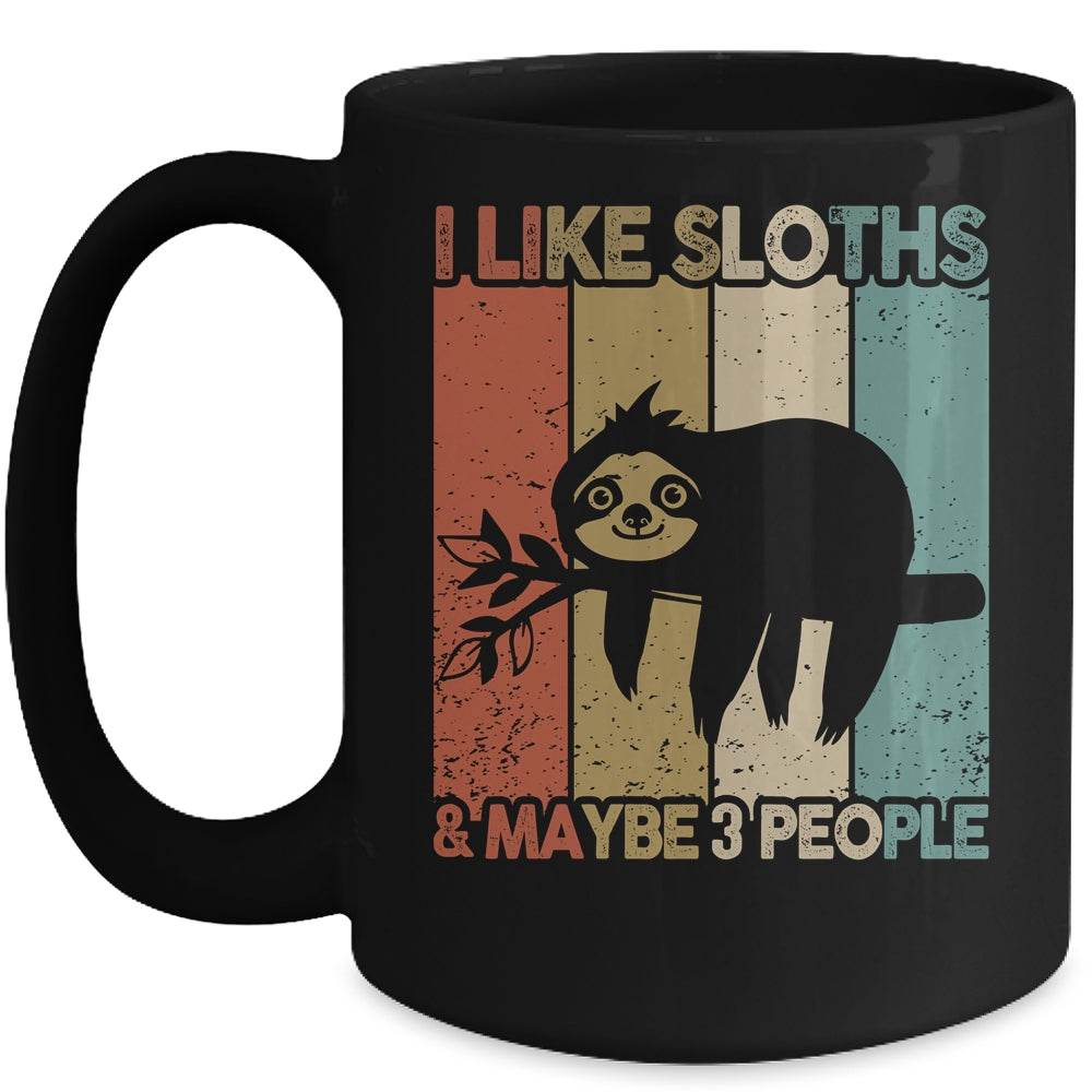Funny Sloth Design For Kids Men Women Animal Sloth Vintage Mug | siriusteestore