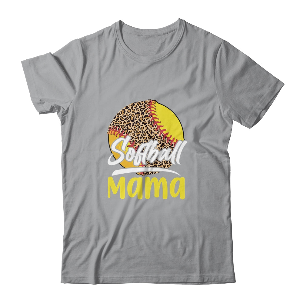 Funny Softball Mom Leopard Mothers Day Shirt & Tank Top | siriusteestore