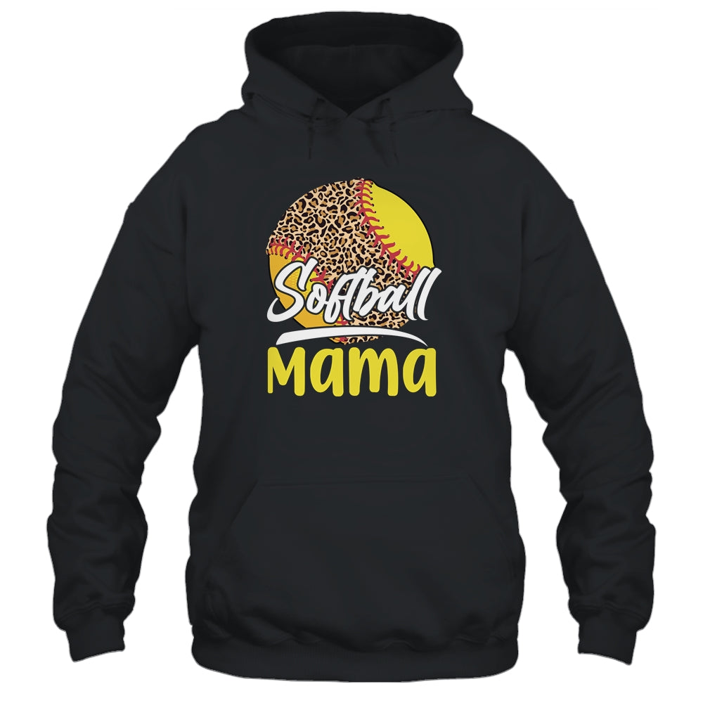 Funny Softball Mom Leopard Mothers Day Shirt & Tank Top | siriusteestore