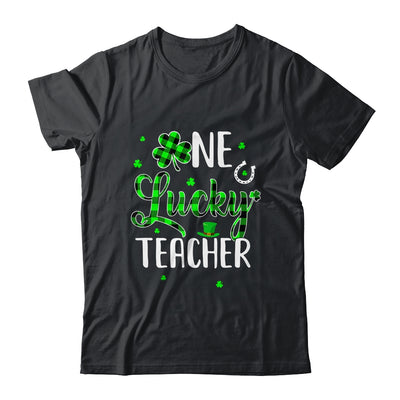 Funny St Patricks Day Gift For Prek Kinder One Lucky Teacher Shirt & Hoodie | siriusteestore