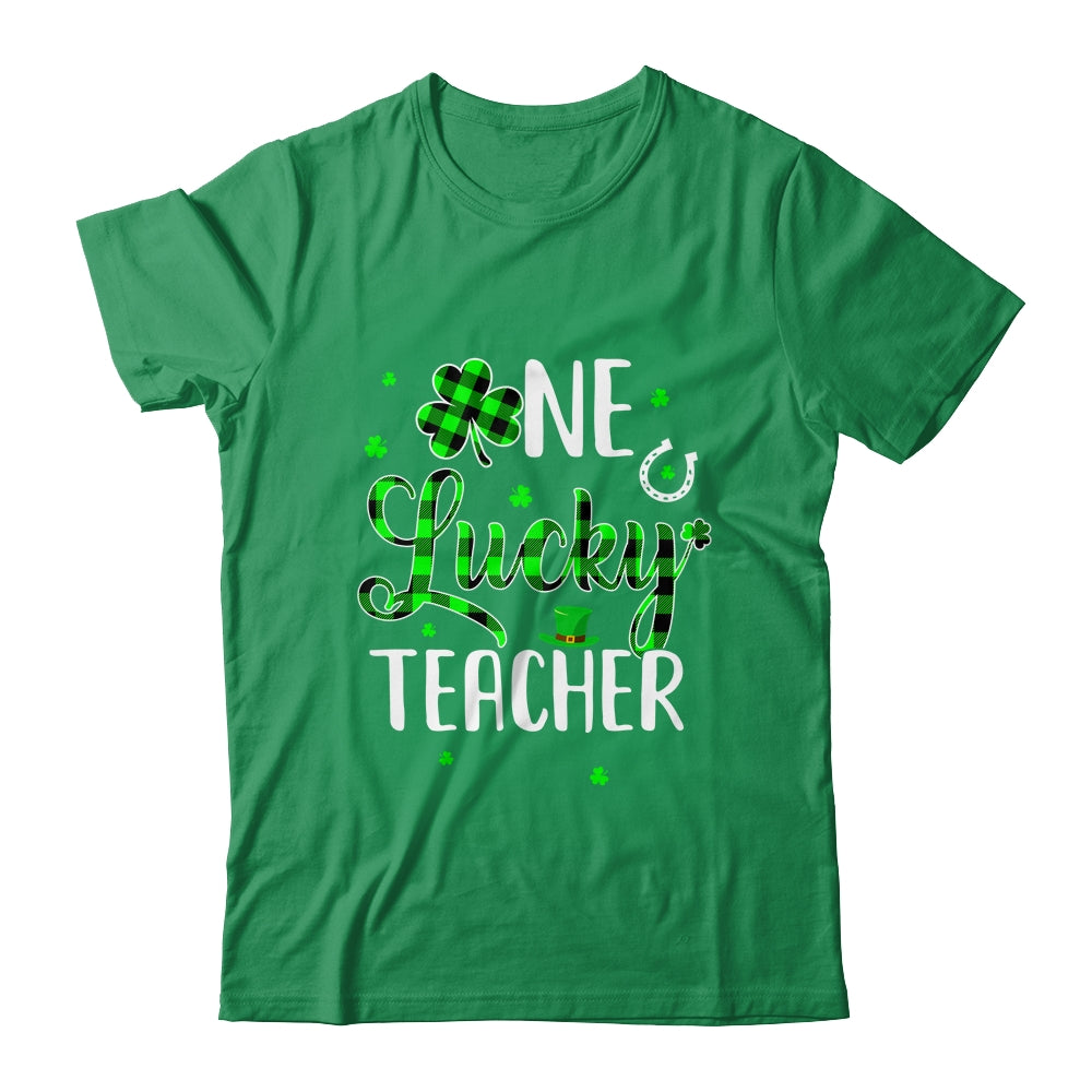 Womens Funny St Patricks Day Gift For Prek Kinder One Lucky Teacher T-Shirt Womens Funny St Patricks Day Gift For Prek Kinder One Lucky Teacher T-Shirt