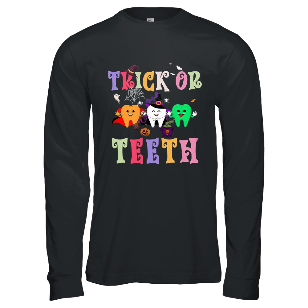 Funny Trick Or Teeth Dental Halloween Dentist Shirt & Hoodie | siriusteestore