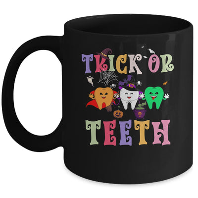 Funny Trick Or Teeth Dental Halloween Dentist Mug | siriusteestore