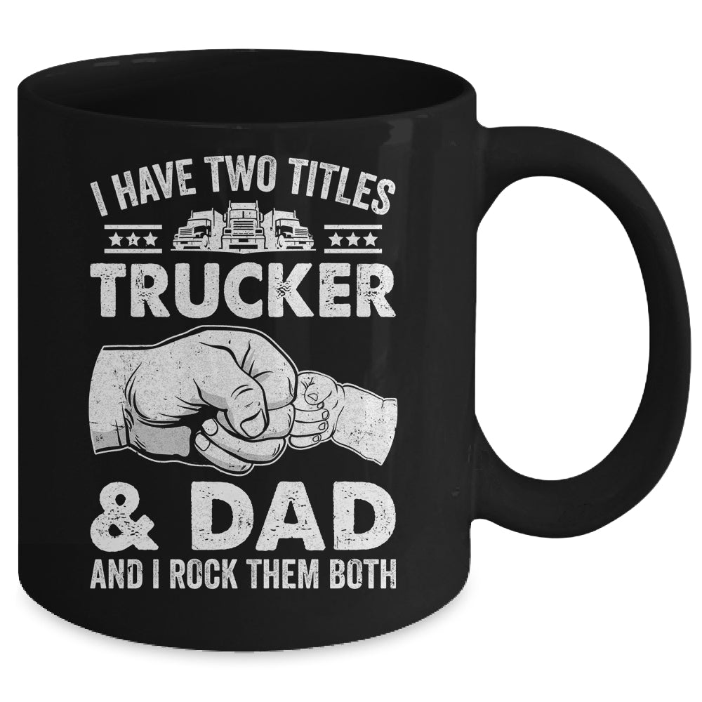 Funny Truck Driver Art Dad Trucker Men Truck Driving Lover Mug | siriusteestore