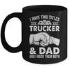 Funny Truck Driver Art Dad Trucker Men Truck Driving Lover Mug | siriusteestore