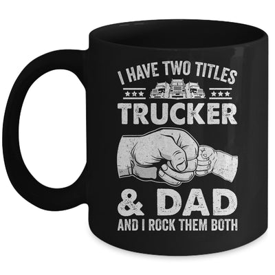 Funny Truck Driver Art Dad Trucker Men Truck Driving Lover Mug | siriusteestore