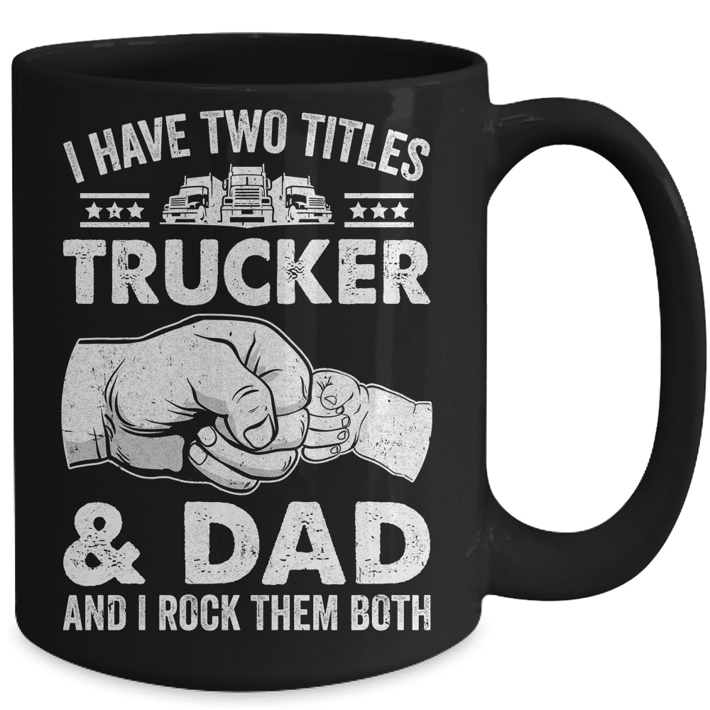 Funny Truck Driver Art Dad Trucker Men Truck Driving Lover Mug | siriusteestore