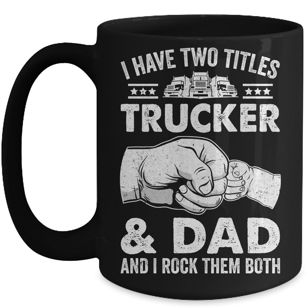 Funny Truck Driver Art Dad Trucker Men Truck Driving Lover Mug | siriusteestore
