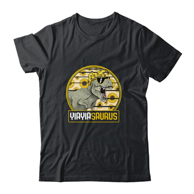 Funny Yiayia Saurus Sunflower Dinosaur Grandma T Rex Shirt & Tank Top | siriusteestore