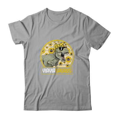 Funny Yiayia Saurus Sunflower Dinosaur Grandma T Rex Shirt & Tank Top | siriusteestore