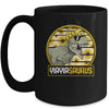 Funny Yiayia Saurus Sunflower Dinosaur Grandma T Rex Mug | siriusteestore