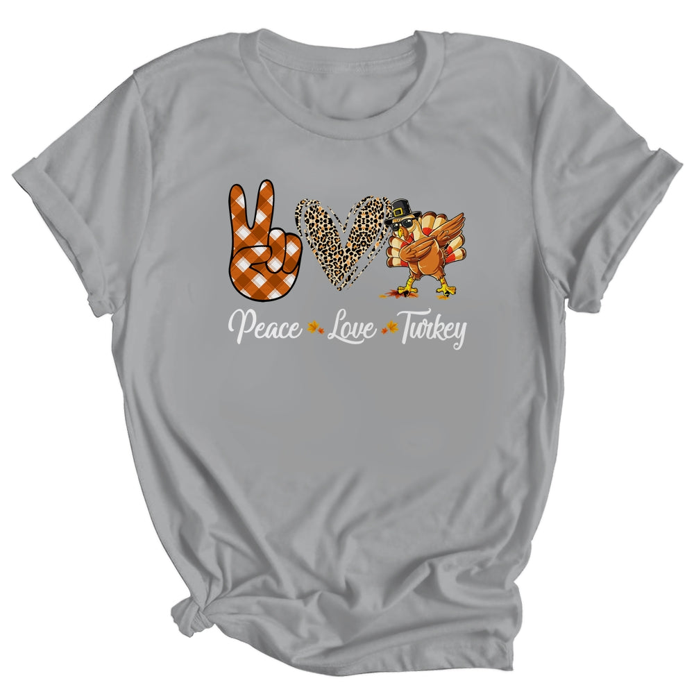 Funny thanksgiving turkey women Peace Love Turkey Shirt & Hoodie | siriusteestore
