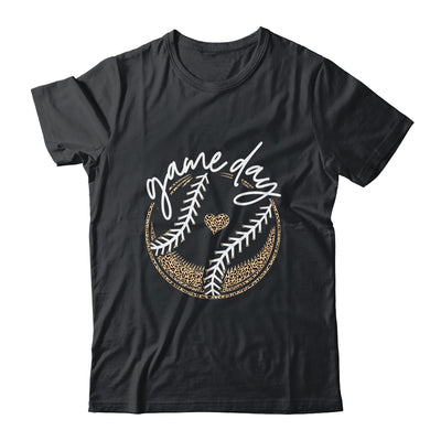 Game Day Baseball Life Softball Life Mom Leopard Shirt & Tank Top | siriusteestore