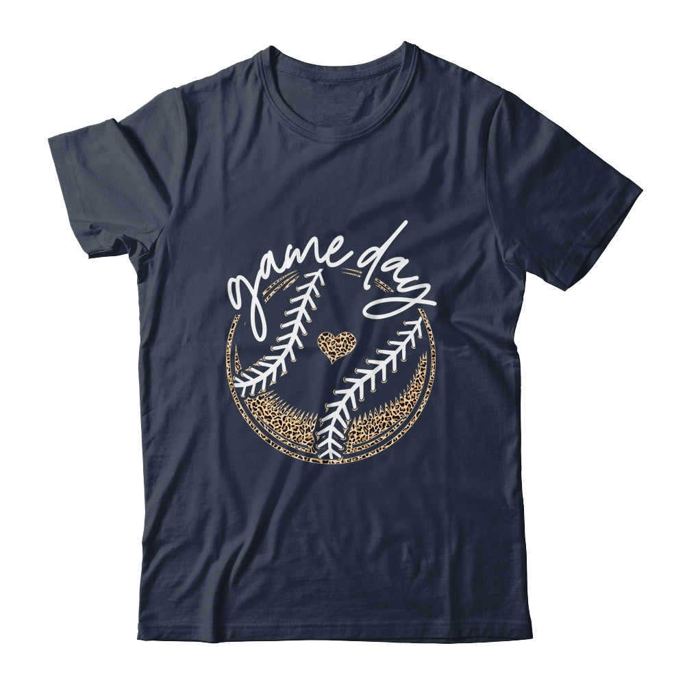 Game Day Baseball Life Softball Life Mom Leopard Shirt & Tank Top | siriusteestore